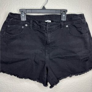 AE Women's Black Denim Shorts